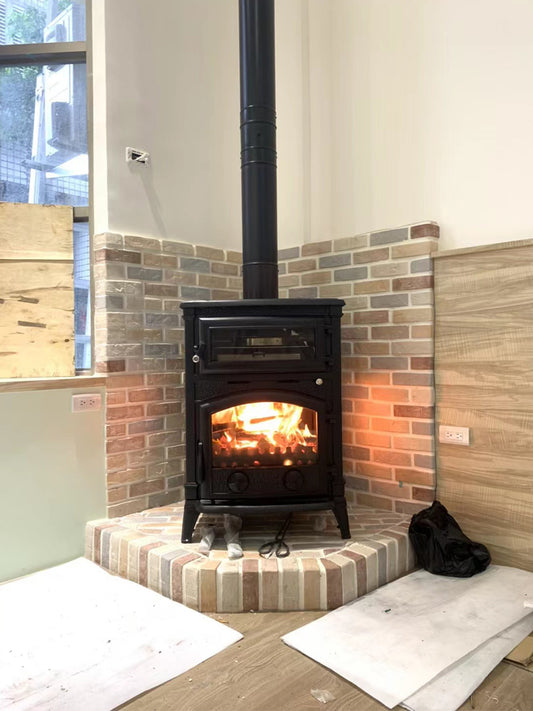 SXFireplace FOB03 Classic Cast Iron Wood-Burning Stove