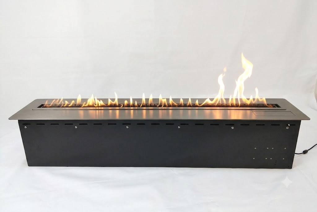 SXKT smart linear bioethanol fireplace for feature wall planning