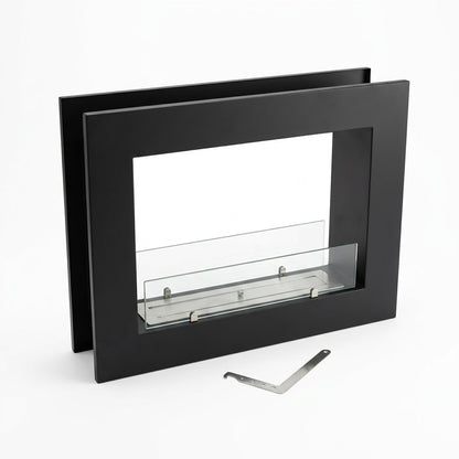 SXFireplace Moderner, ventloser Kaminbrennereinsatz aus Edelstahl