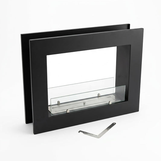 SXFireplace Moderner, ventloser Kaminbrennereinsatz aus Edelstahl