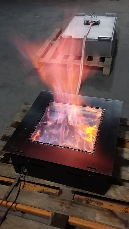 Chimenea cuadrada empotrable de bioetanol SXRX