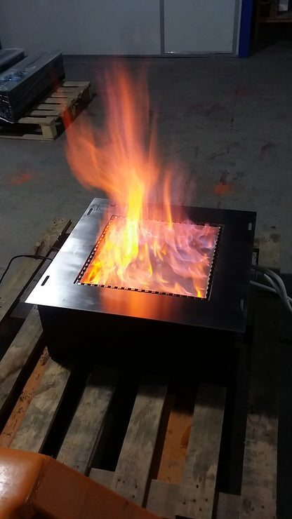 Chimenea cuadrada empotrable de bioetanol SXRX
