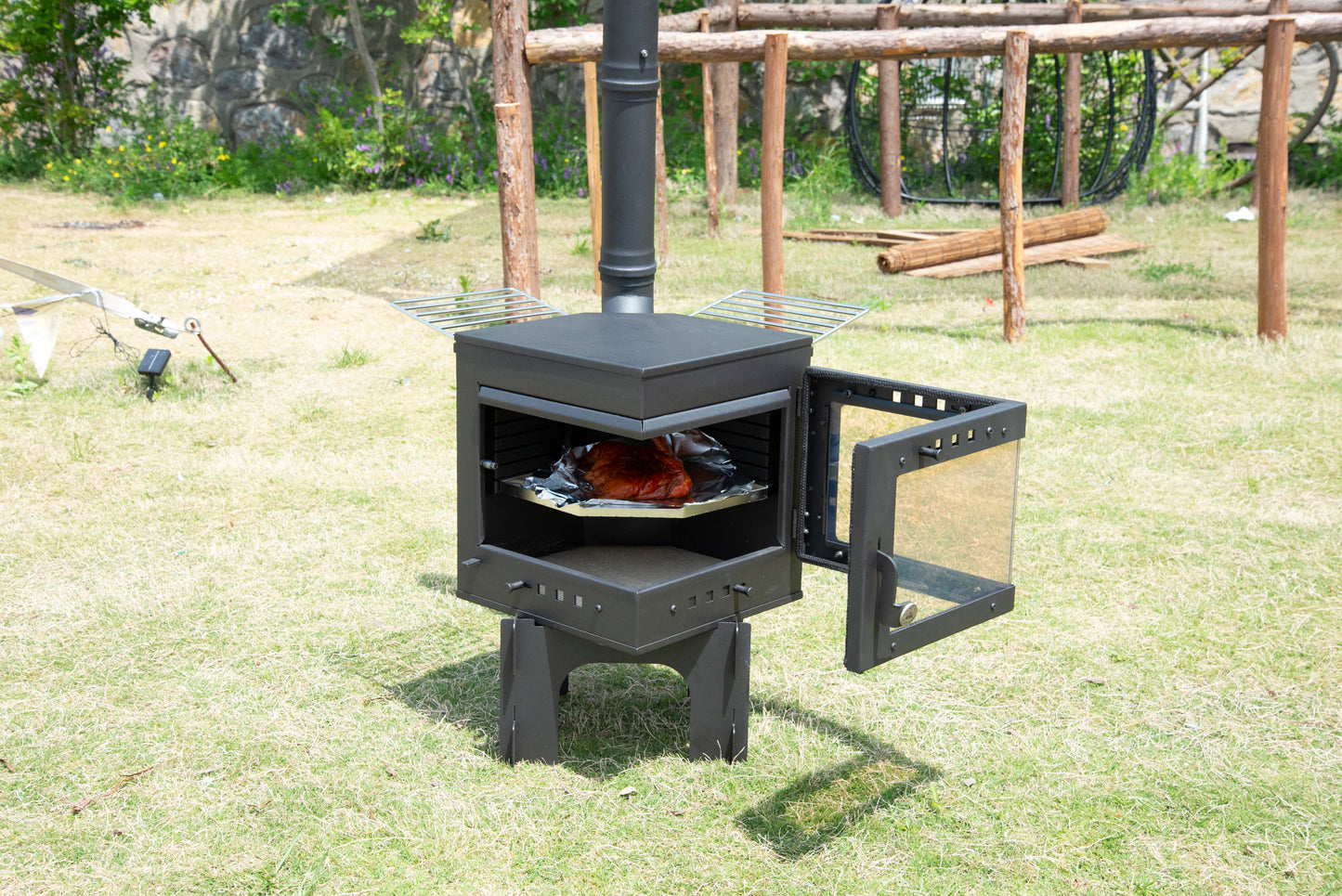 SXFireplace 07P01 Freestanding Outdoor Wood Stove Kit
