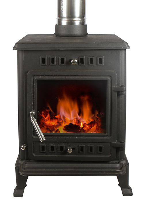 SXFireplace ECB50 Compact Cast Iron Wood-Burning Stove