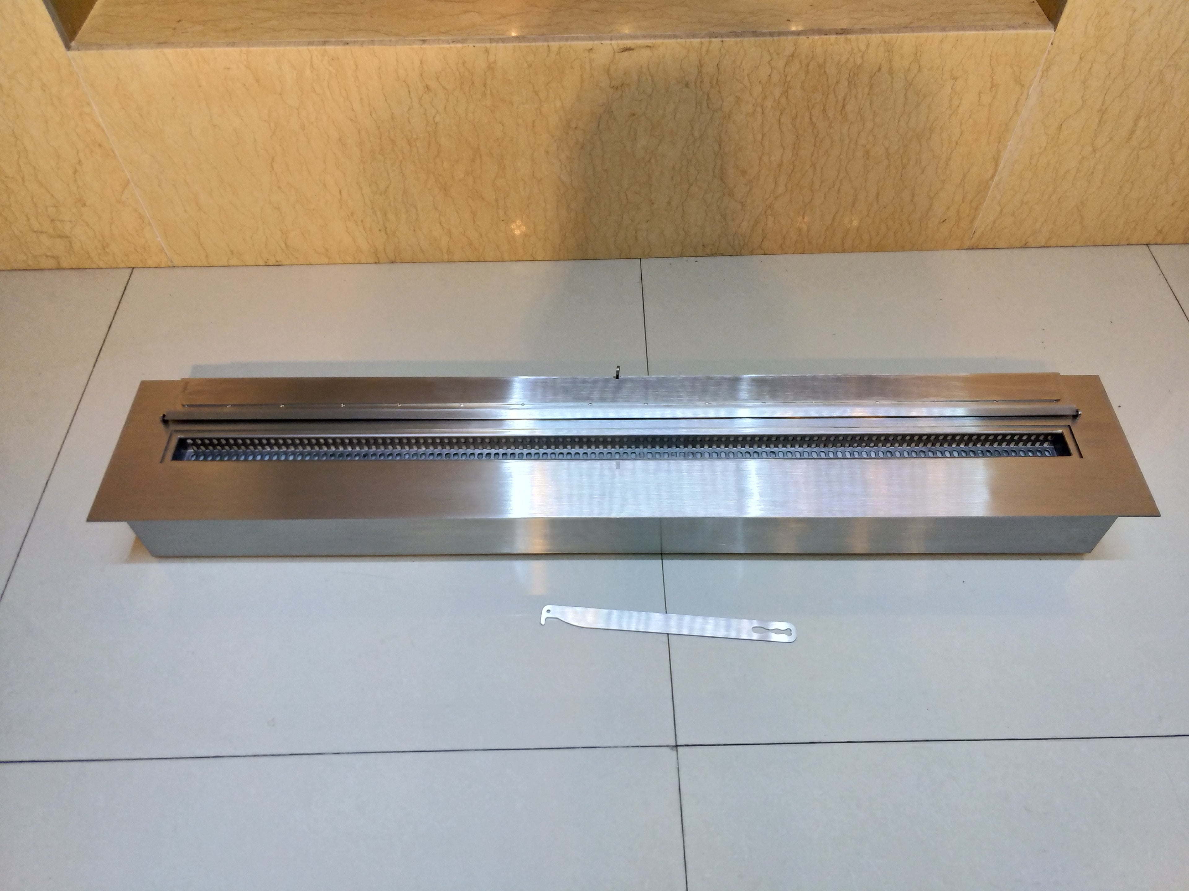 SXFireplace Modern Stainless Steel Ventless Fireplace Burner Insert