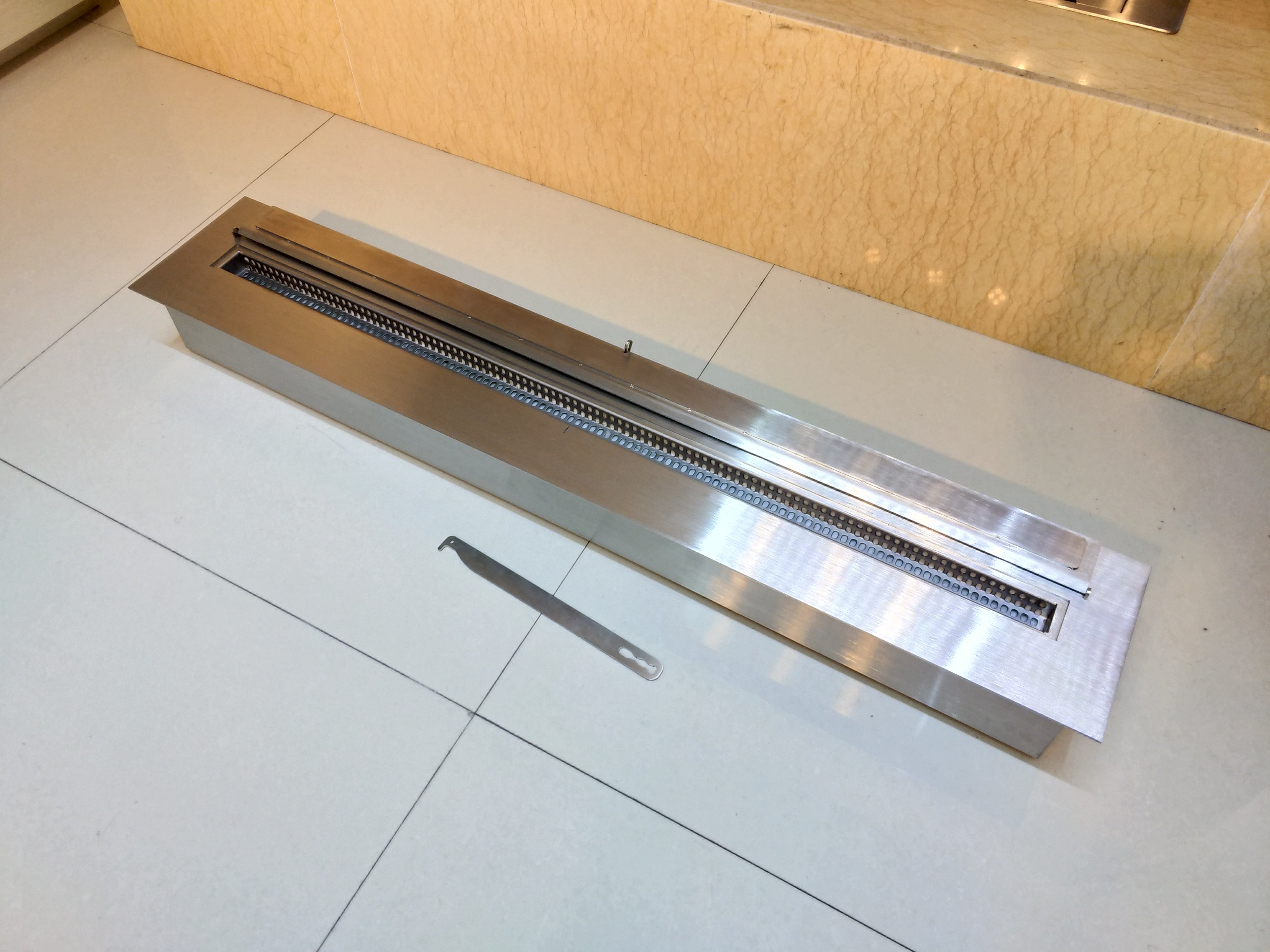 SXFireplace Modern Stainless Steel Ventless Fireplace Burner Insert
