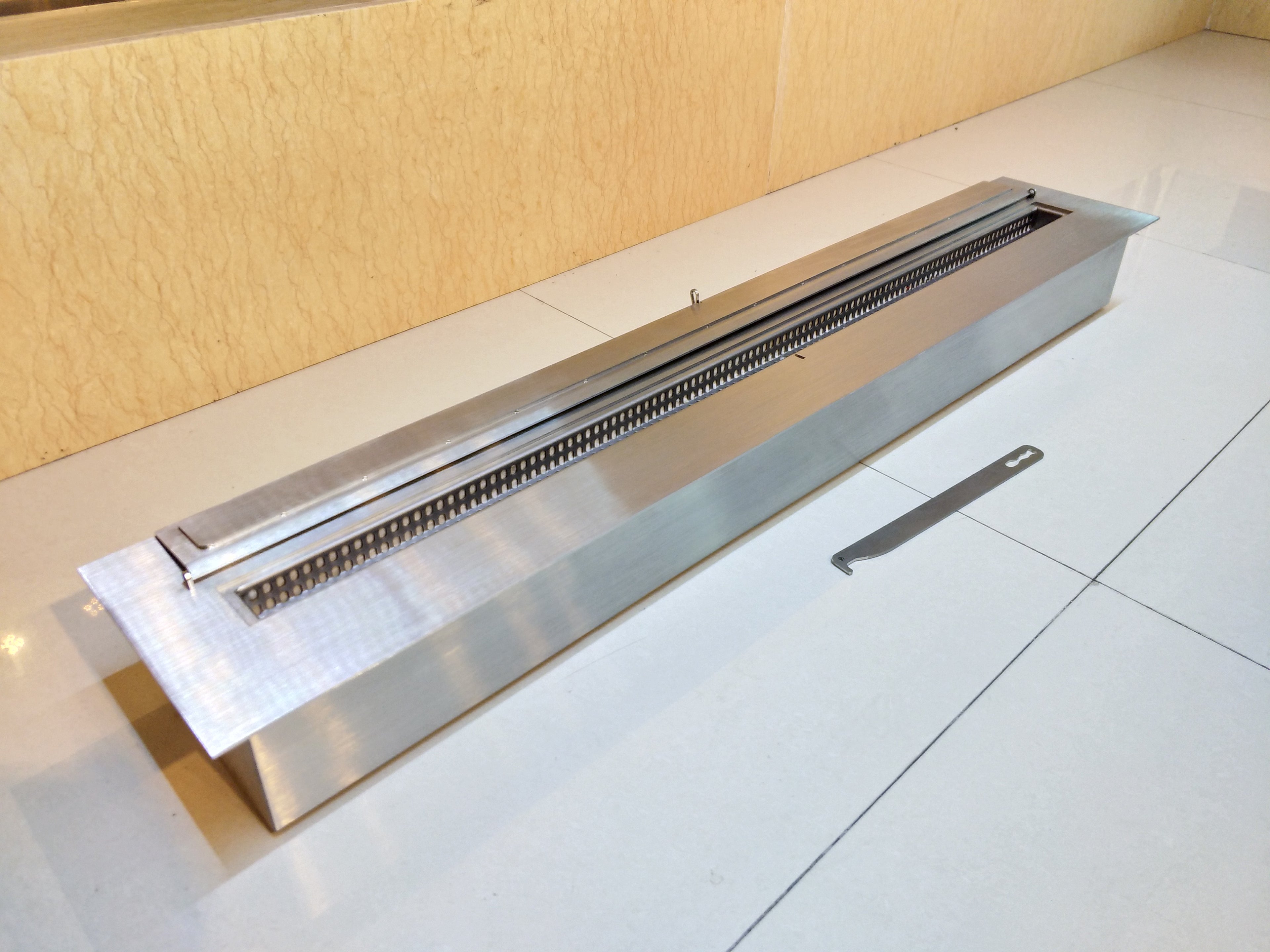 SXFireplace Modern Stainless Steel Ventless Fireplace Burner Insert
