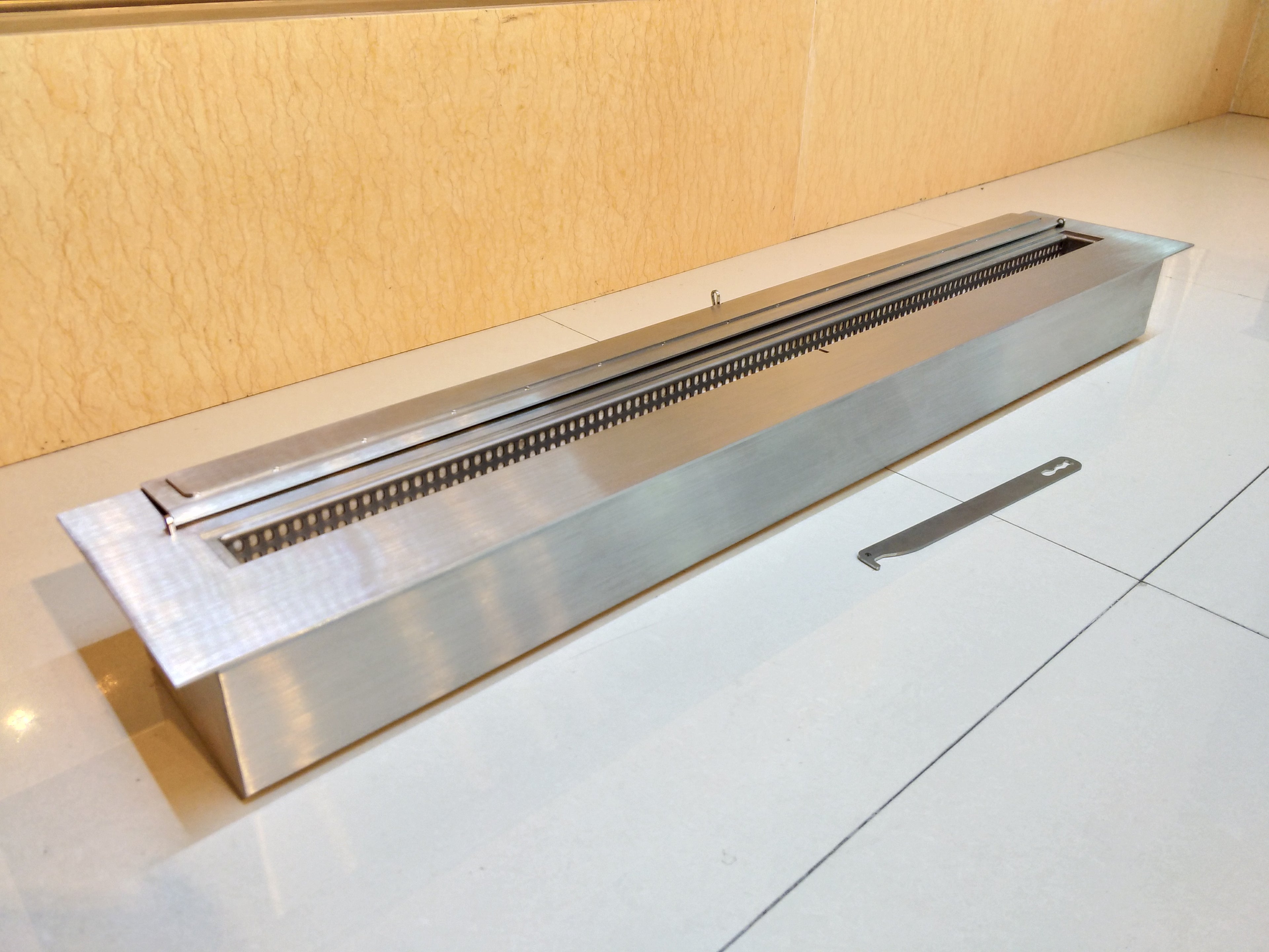 SXFireplace Modern Stainless Steel Ventless Fireplace Burner Insert