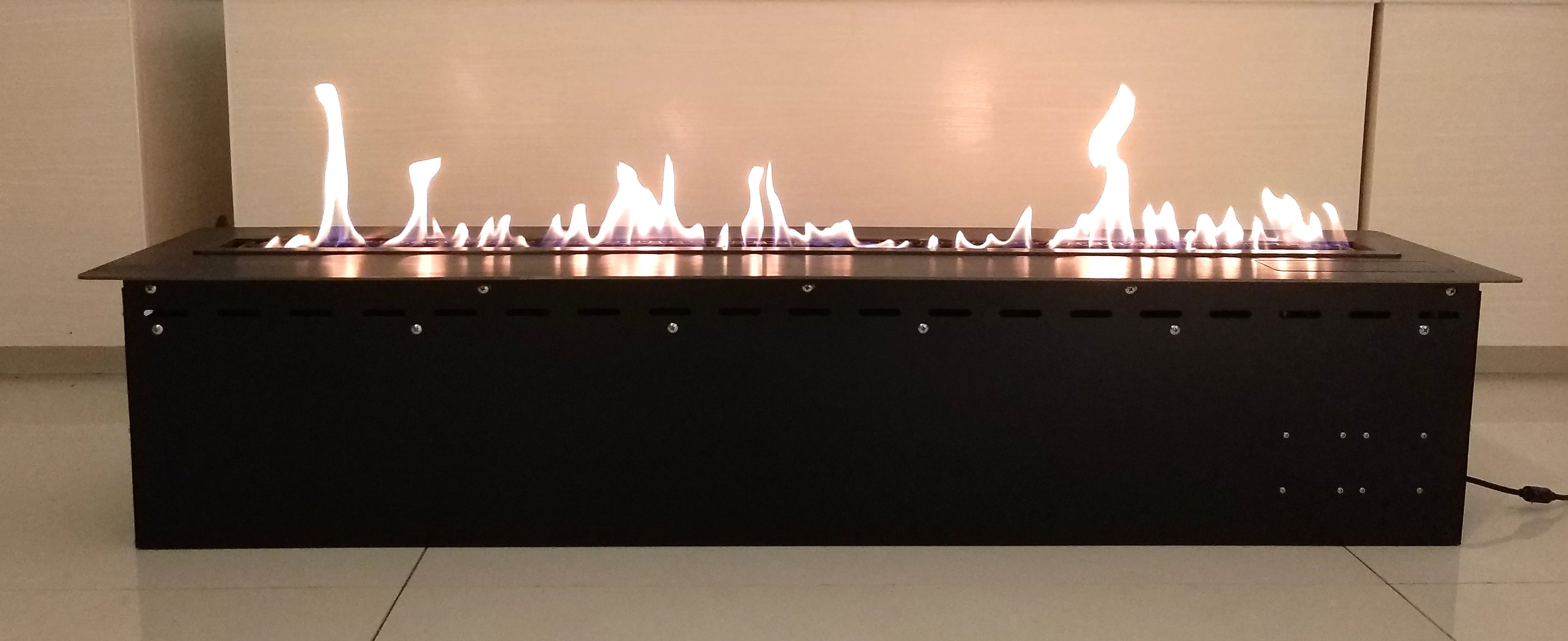 Smart Ethanol Fireplace RX Series Automatic Bioethanol Burner with Remote Control, WiFi Option, Voice Alarm, Safety Sensor for Home Decor