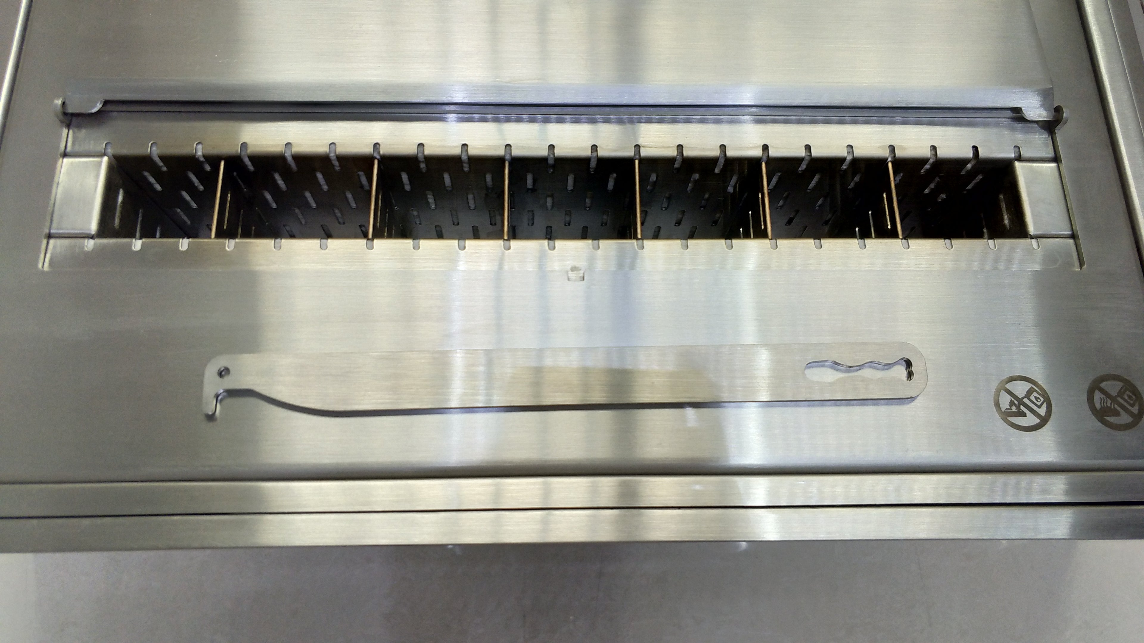 SXFireplace Moderner, ventloser Kaminbrennereinsatz aus Edelstahl
