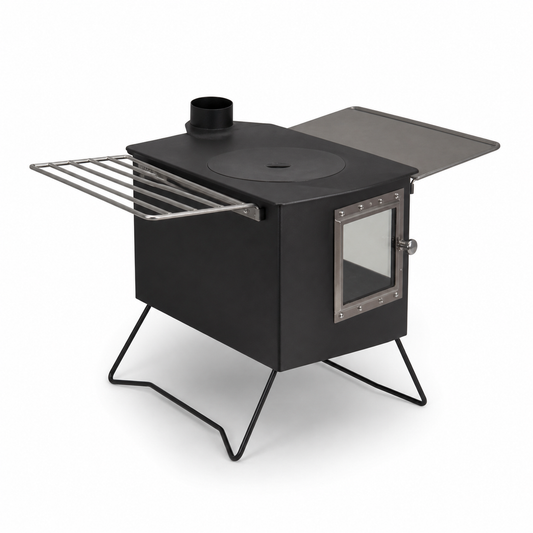 SXFireplace 07B02 Dual-Glass Camping Wood Stove