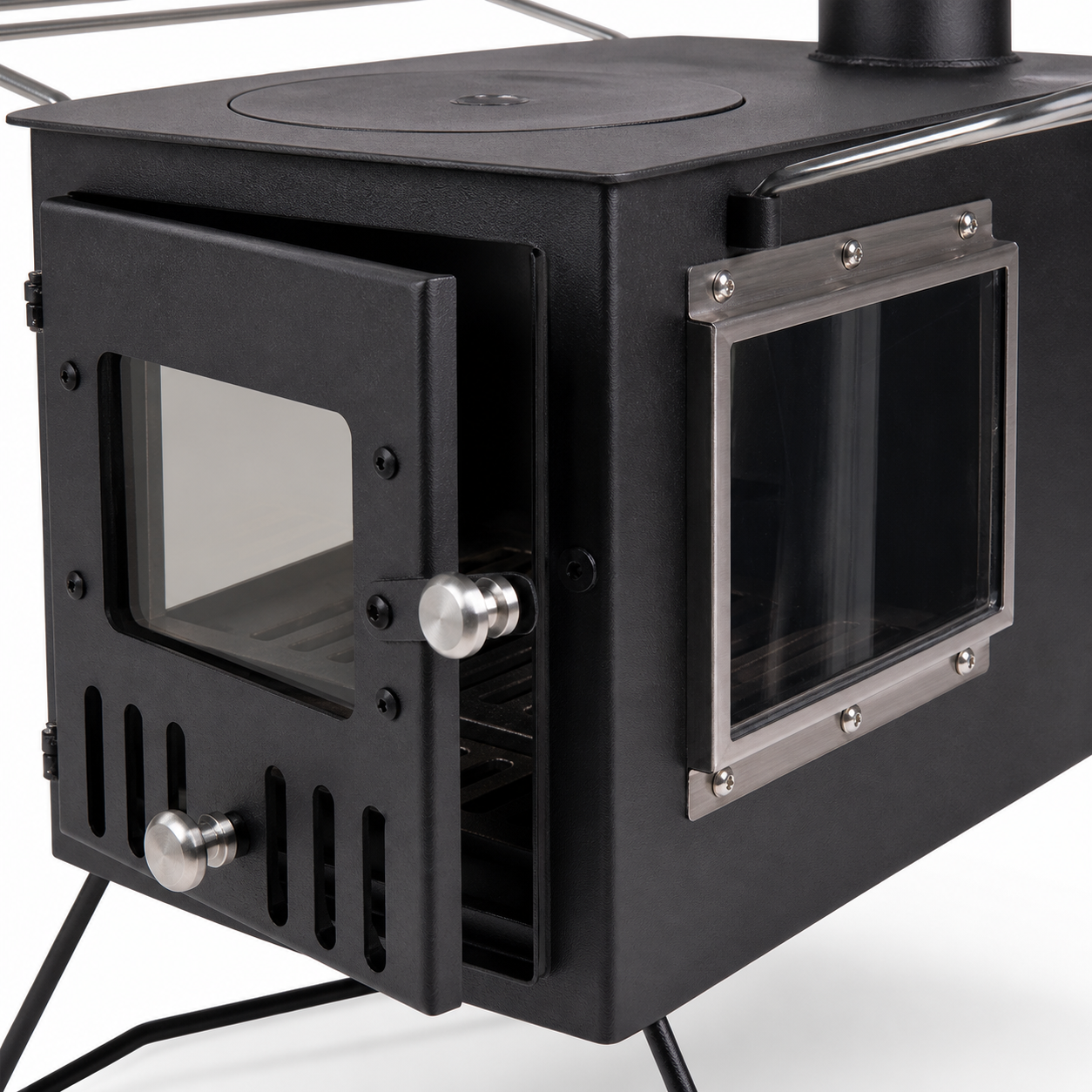 SXFireplace 07B02 Dual-Glass Camping Wood Stove