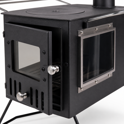 SXFireplace 07B02 Dual-Glass Camping Wood Stove